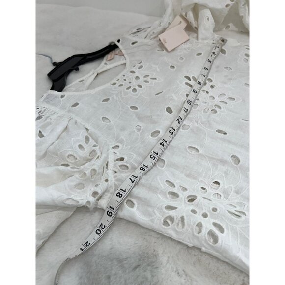 NWTD Rebecca Taylor Size 8 Sarah Embroidered Shift Dress Color Gardenia MSRP$345 - Picture 6 of 13